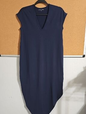 Universal Standard Navy Iconic Geneva V-neck Dress